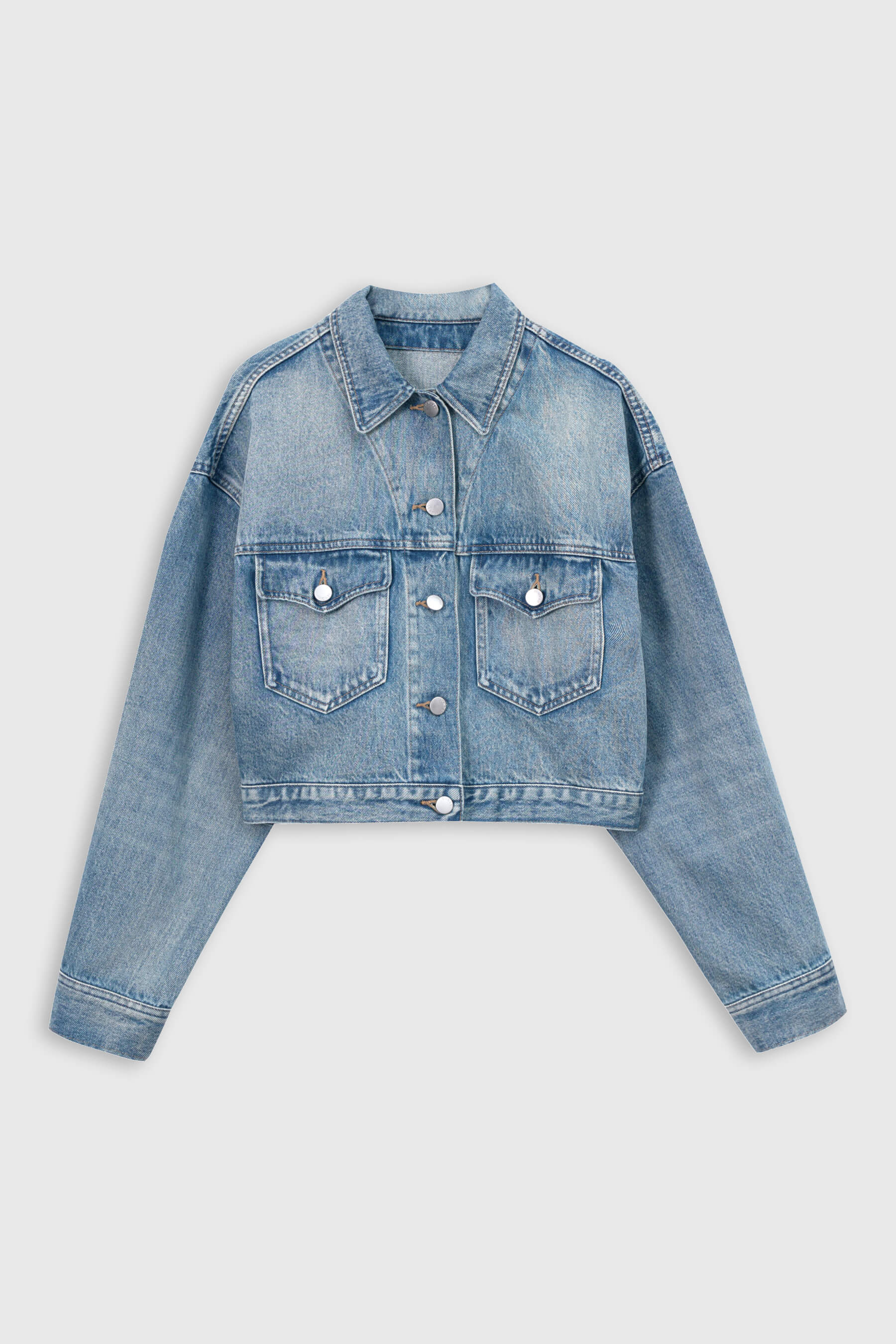 ジャケット Low Tide : 25SS / WASHED CROP DENIM JACKET (2COLORS) gzz85061_blue_xl?w=537&qlt=