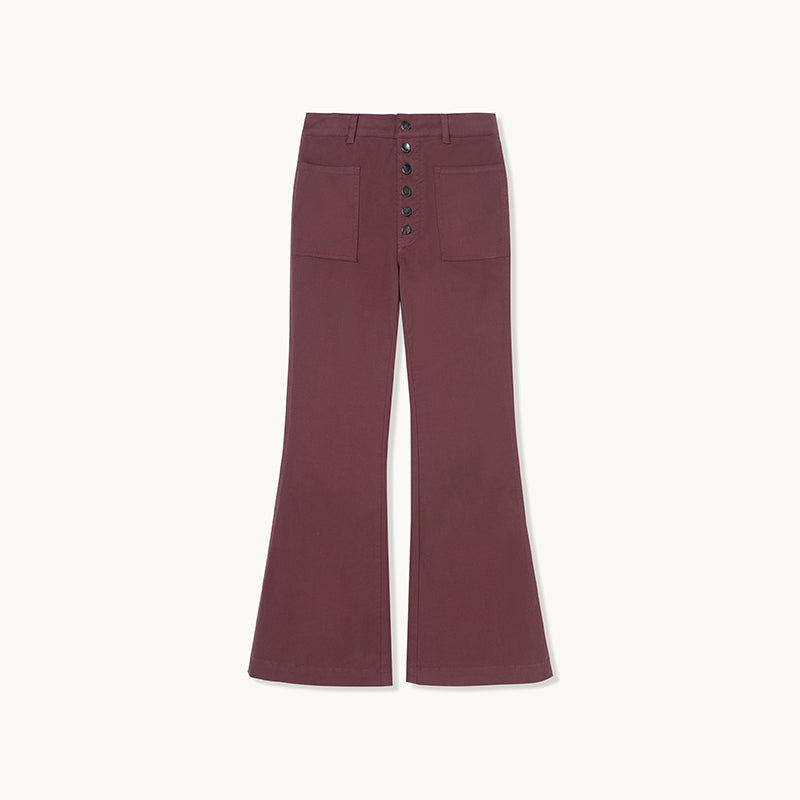 High Waist Flared Trousers